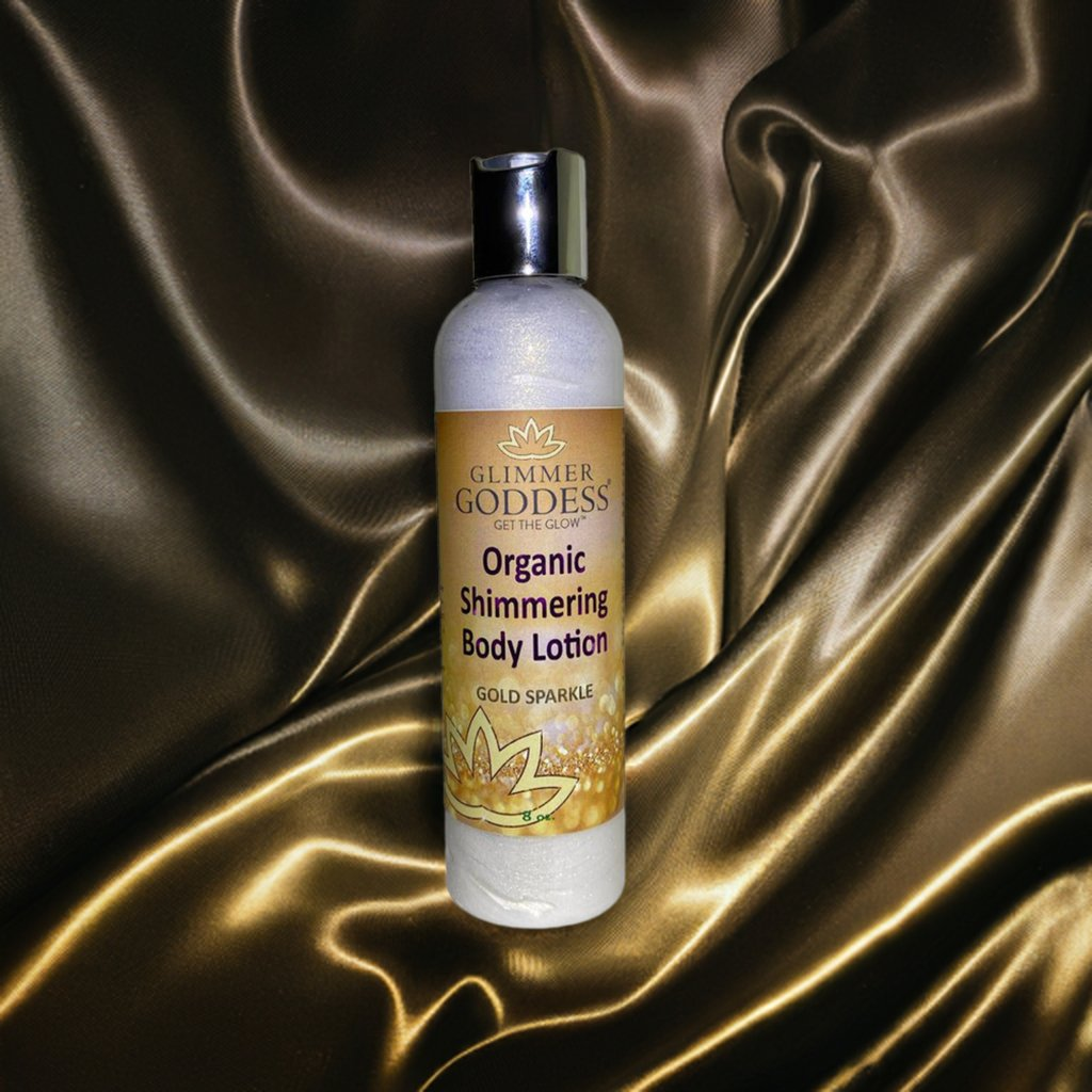 Organic Gold Shimmer Body Lotion - Glow Naturally