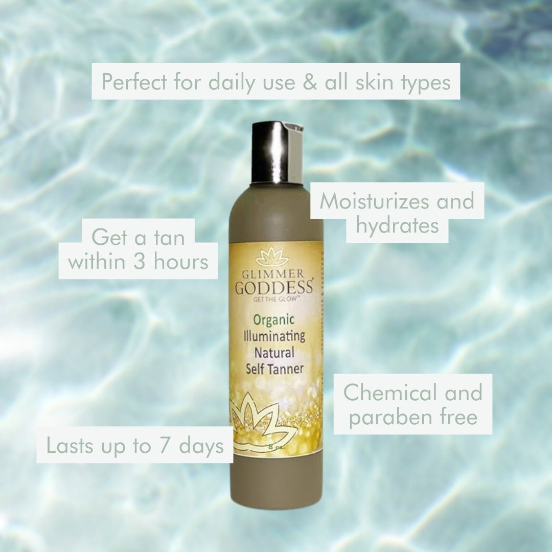 Organic Glow Self Tanning Lotion - Streak-Free, Long-Lasting & Cruelty-Free