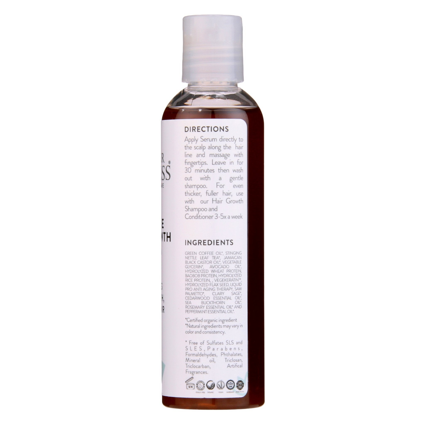 Organic Caffeine + Protein Hair Growth Serum for Thicker, Healthier Hair