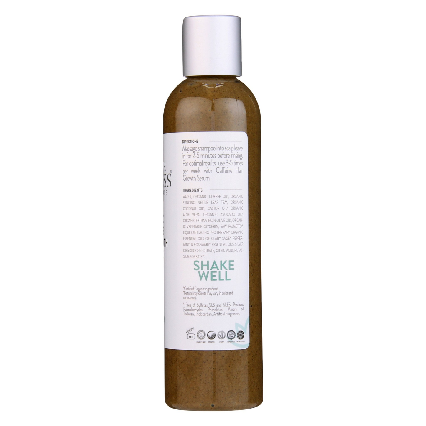 Organic Caffeine Shampoo - Boost Hair Growth Naturally