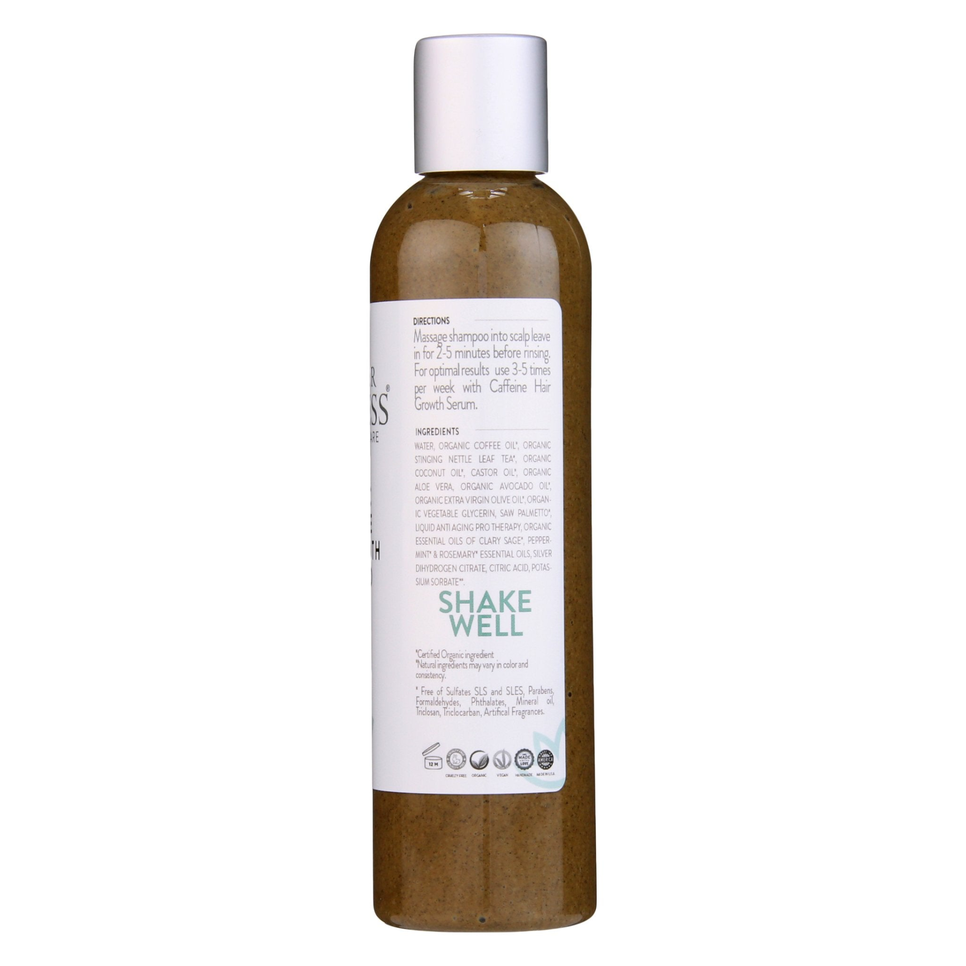 Organic Caffeine Shampoo - Boost Hair Growth Naturally