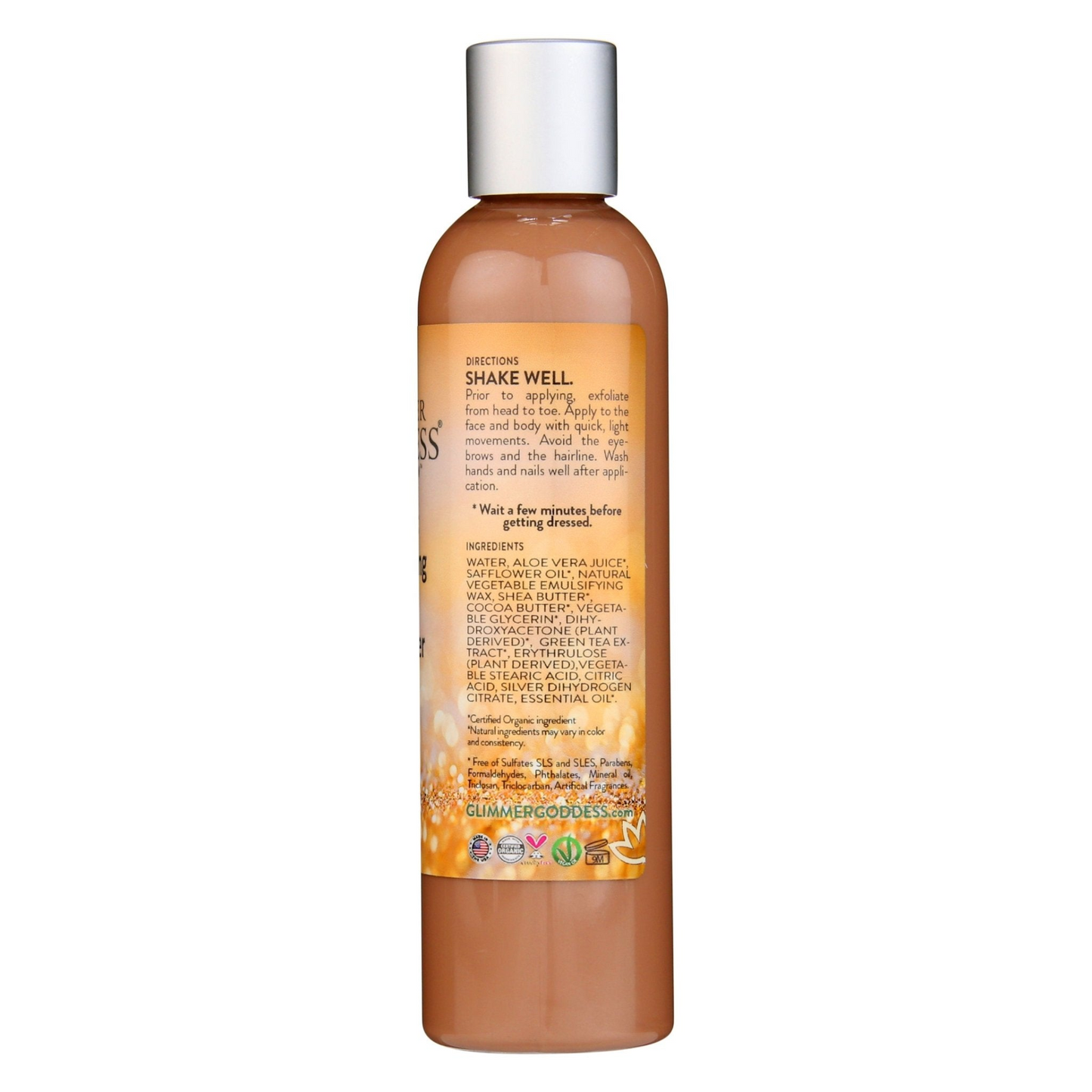 Organic Glow Self Tanning Lotion - Streak-Free, Long-Lasting & Cruelty-Free