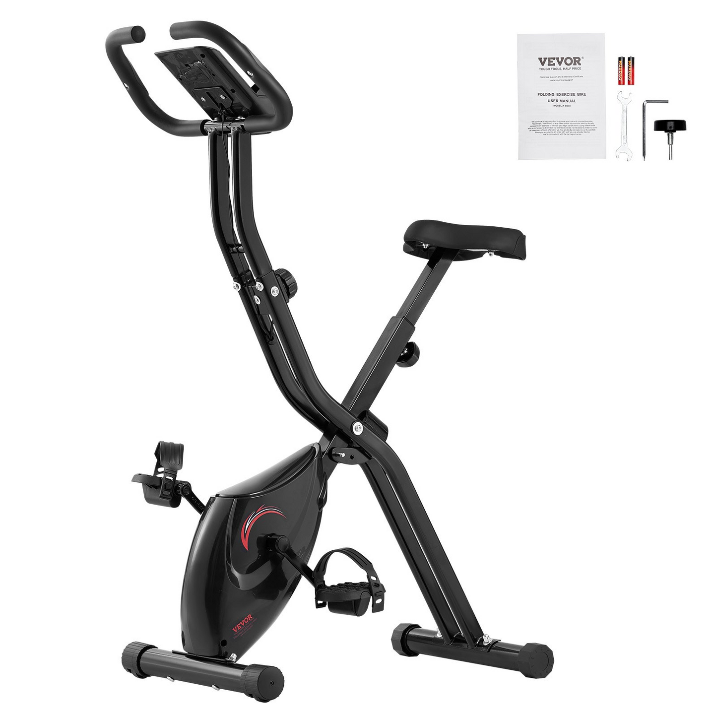 VEVOR Folding Exercise Bike | Compact & Versatile Indoor Fitness