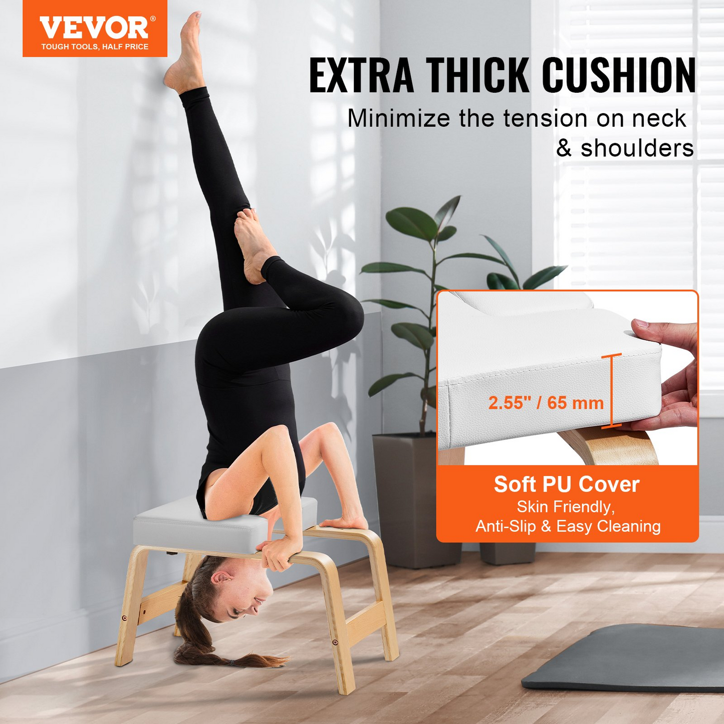 VEVOR Yoga Headstand Bench | Sturdy Inversion Chair for Fitness & Core Training