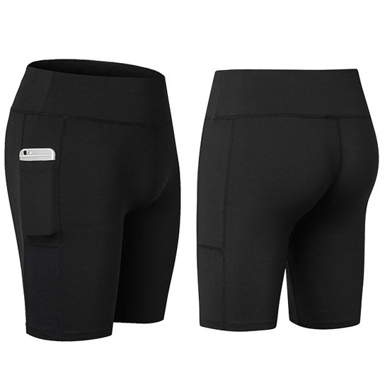 All-Season Fitness Shorts with Secure Phone Pocket.