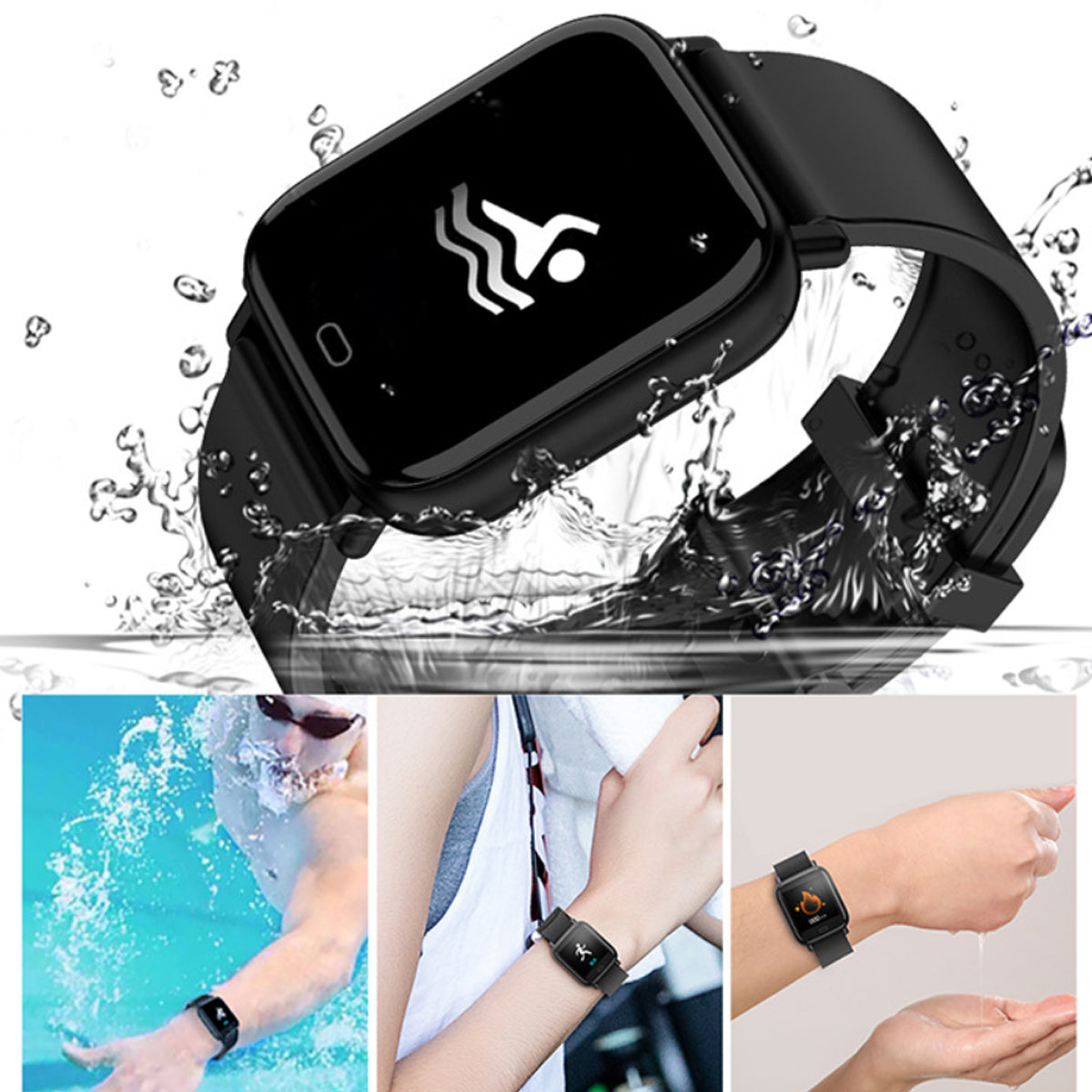 Waterproof Fitness Tracker Smartwatch - Stylish & Durable