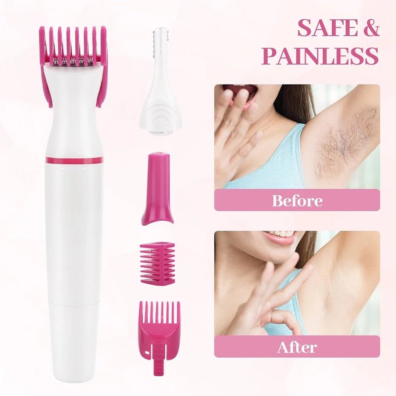 5 - in - 1 Pain - Free Hair Removal Tool – Effortless Grooming Anywhere - GNS Beauty & Personal Care