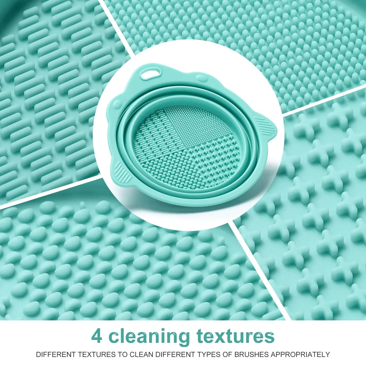 Foldable Silicone Makeup Brush Cleaner Bowl | Portable & Eco-Friendly