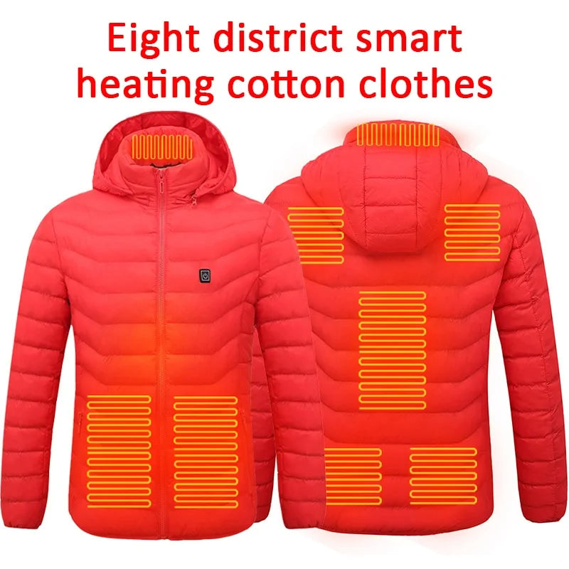 USB Heated Winter Jacket - Waterproof & Adjustable Heat