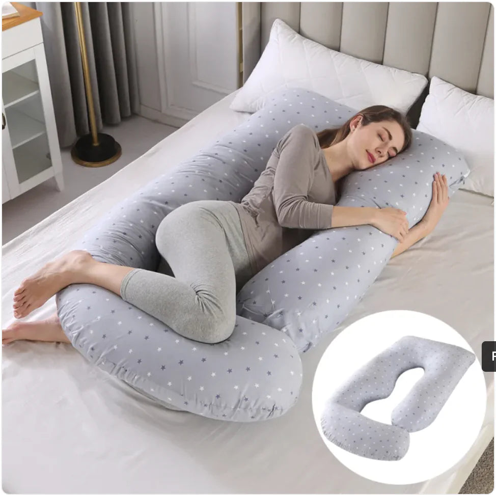 Ultimate J-Shaped Pregnancy Pillow for Comfort & Support