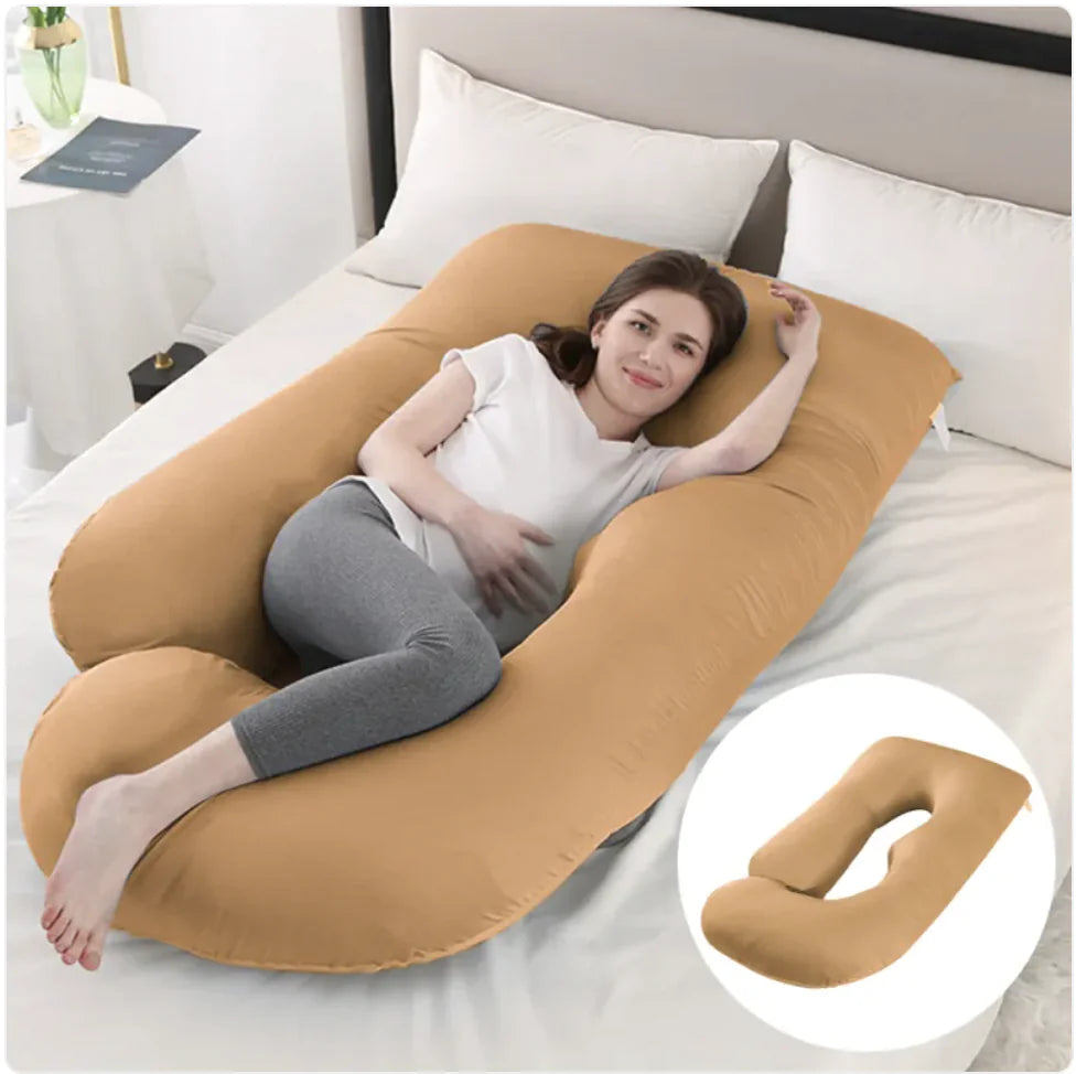 Ultimate J-Shaped Pregnancy Pillow for Comfort & Support