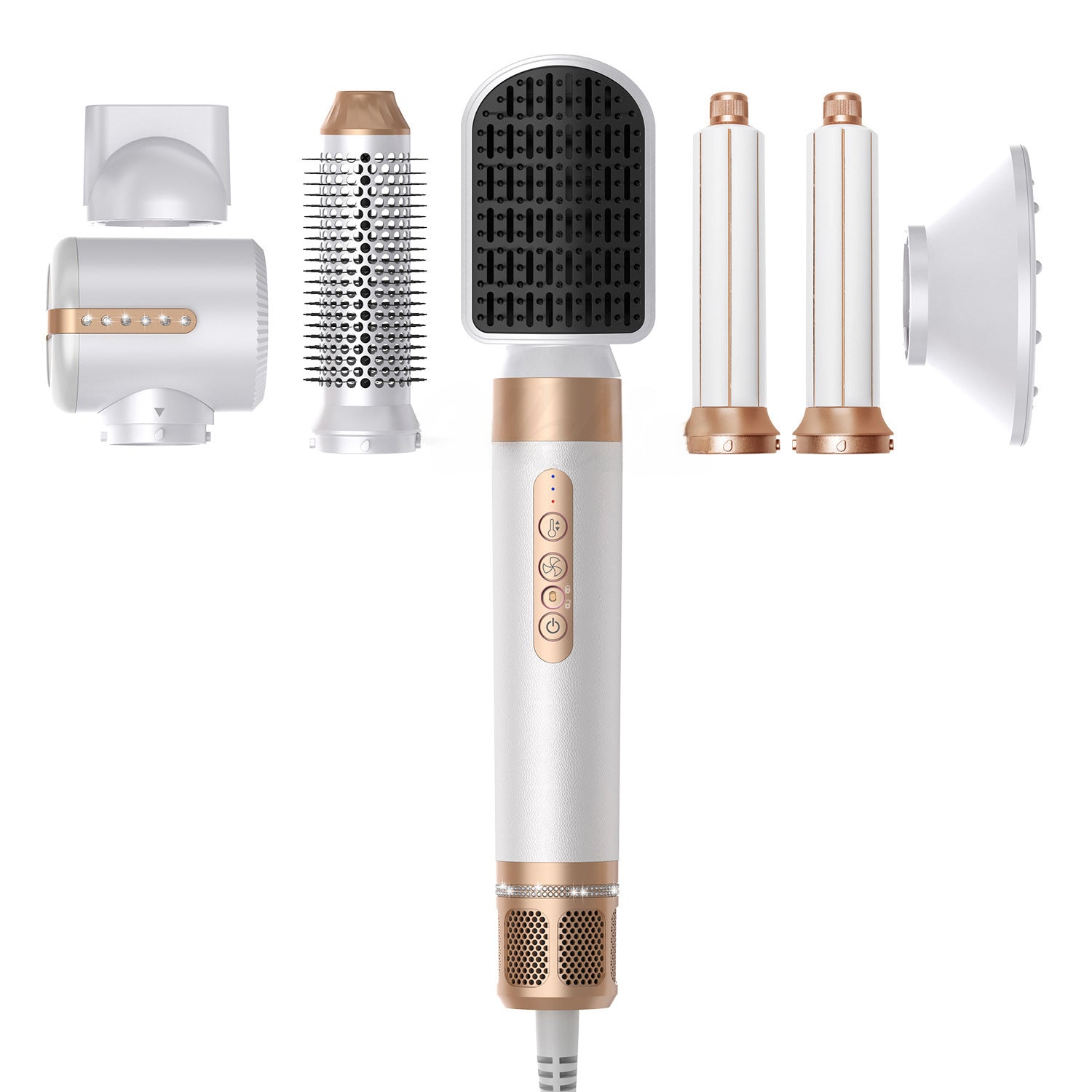 7 - in - 1 High - Speed Hot Air Brush for Styling - GNS Beauty & Personal Care