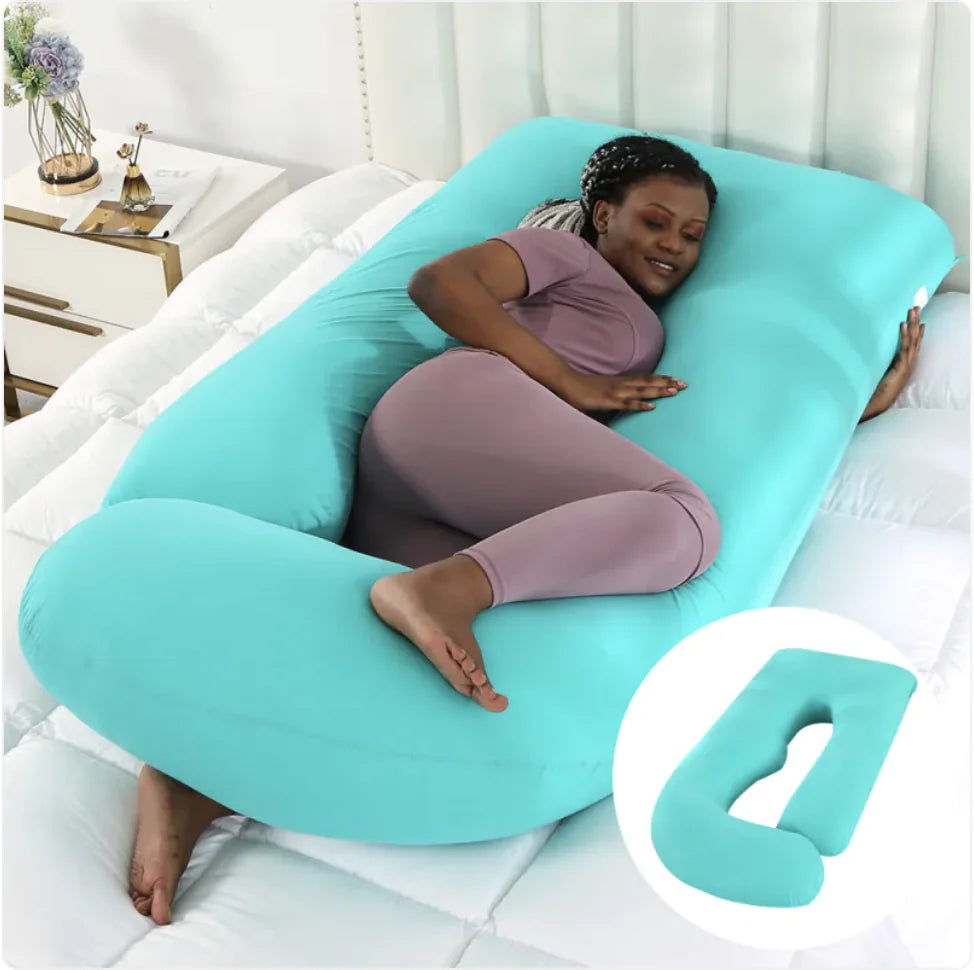 Ultimate J-Shaped Pregnancy Pillow for Comfort & Support