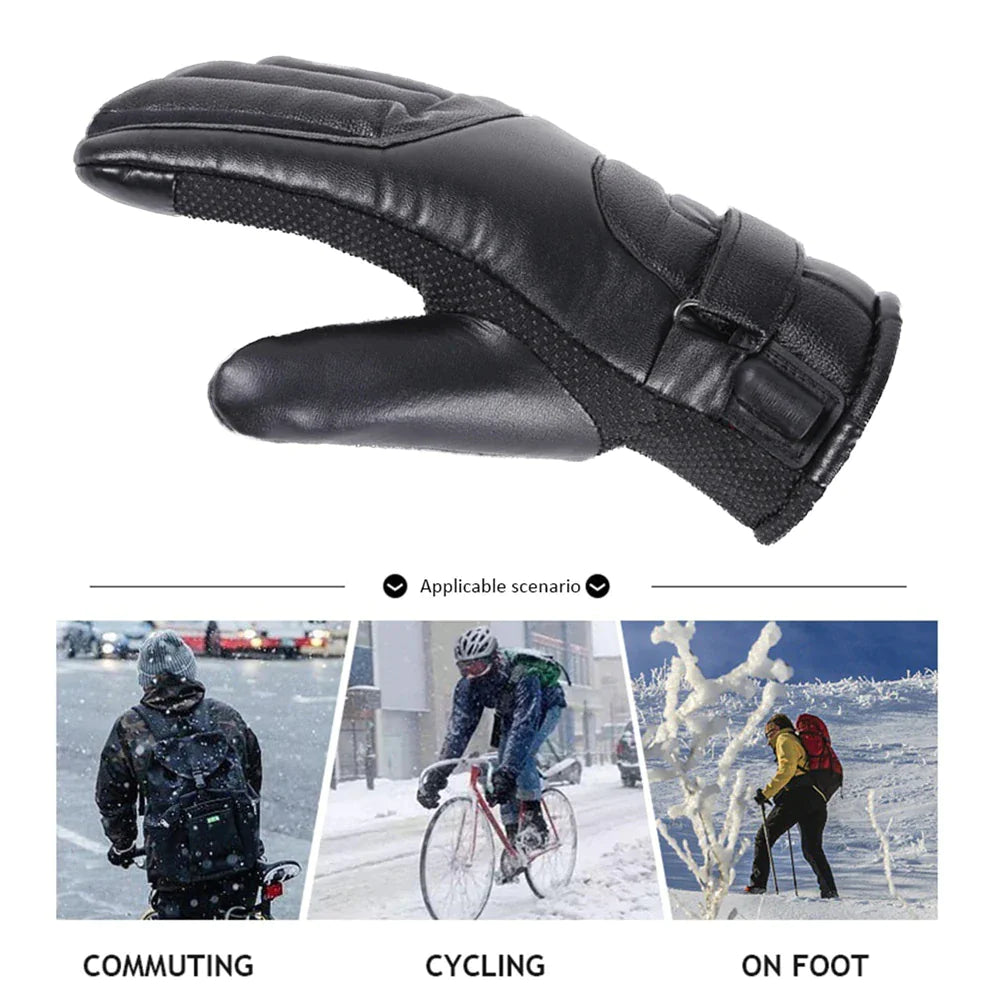 USB Heated Gloves for Winter, Waterproof Touchscreen Thermal Warmers