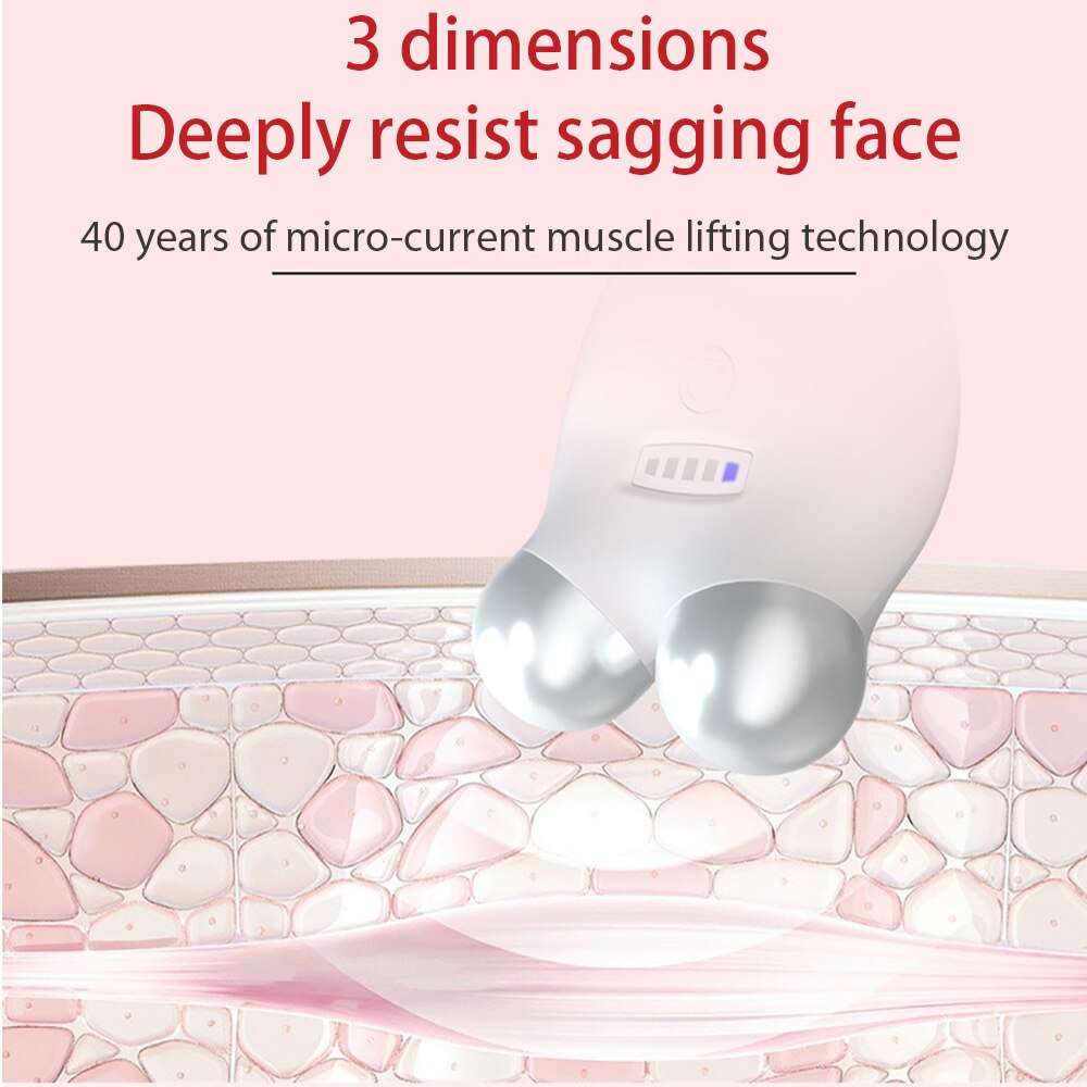 Microcurrent Facial Toning Device for Skin Rejuvenation