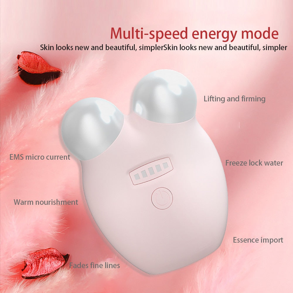 Microcurrent Facial Toning Device for Skin Rejuvenation