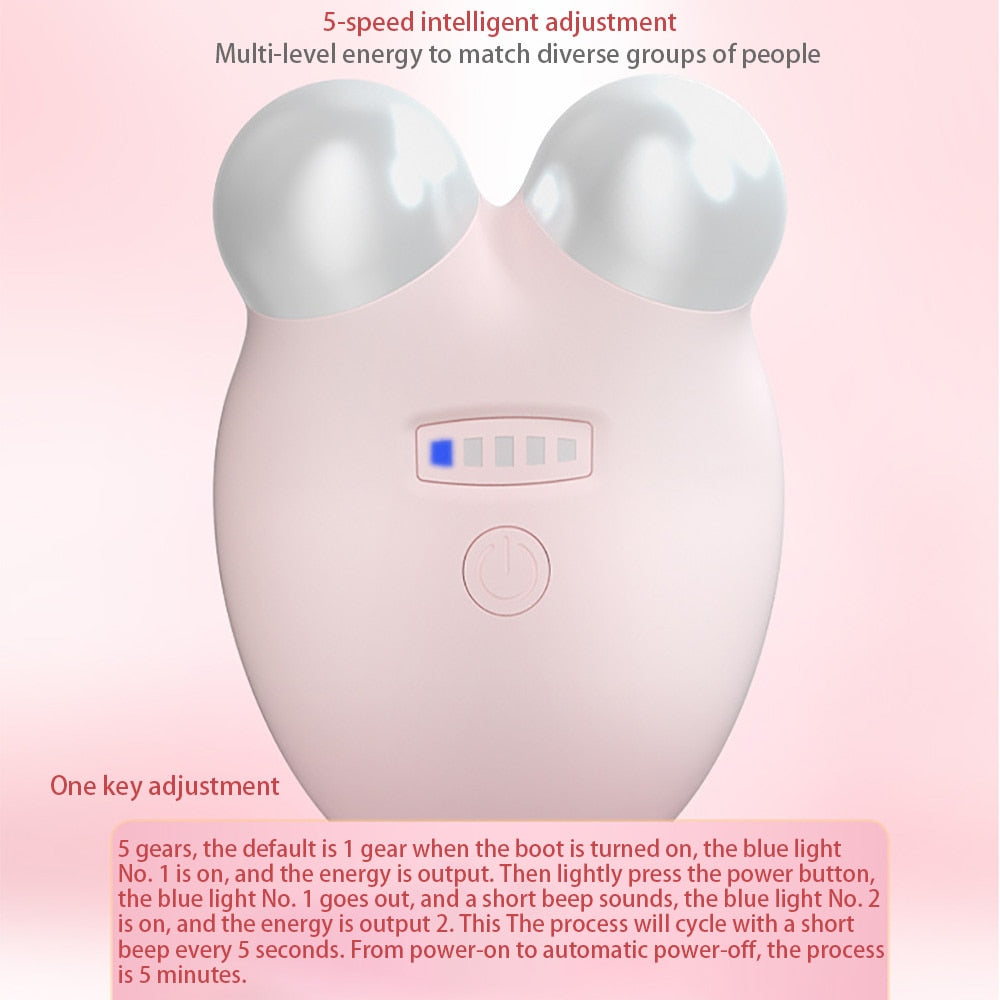 Microcurrent Facial Toning Device for Skin Rejuvenation