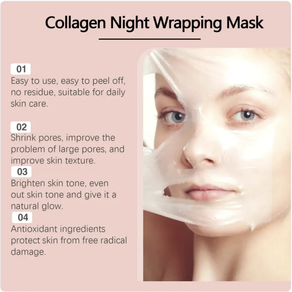 Collagen Facial Peeling Mask with Brush - Cleansing & Moisturizing