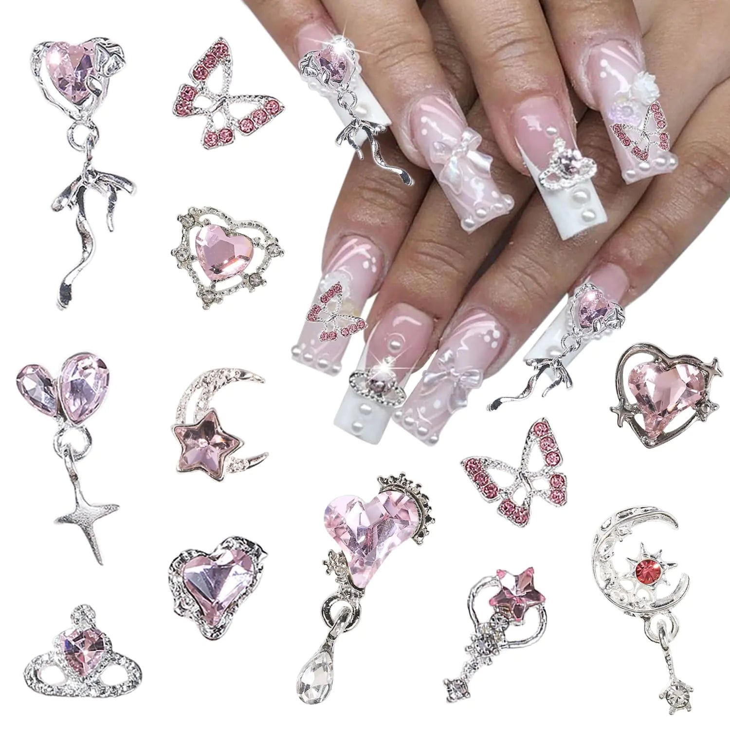BMKKOT Butterfly Nail Charms – Elegant, 3D Nail Art for DIY & Salon Use
