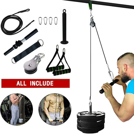 Versatile DIY Pulley Cable Gym Equipment