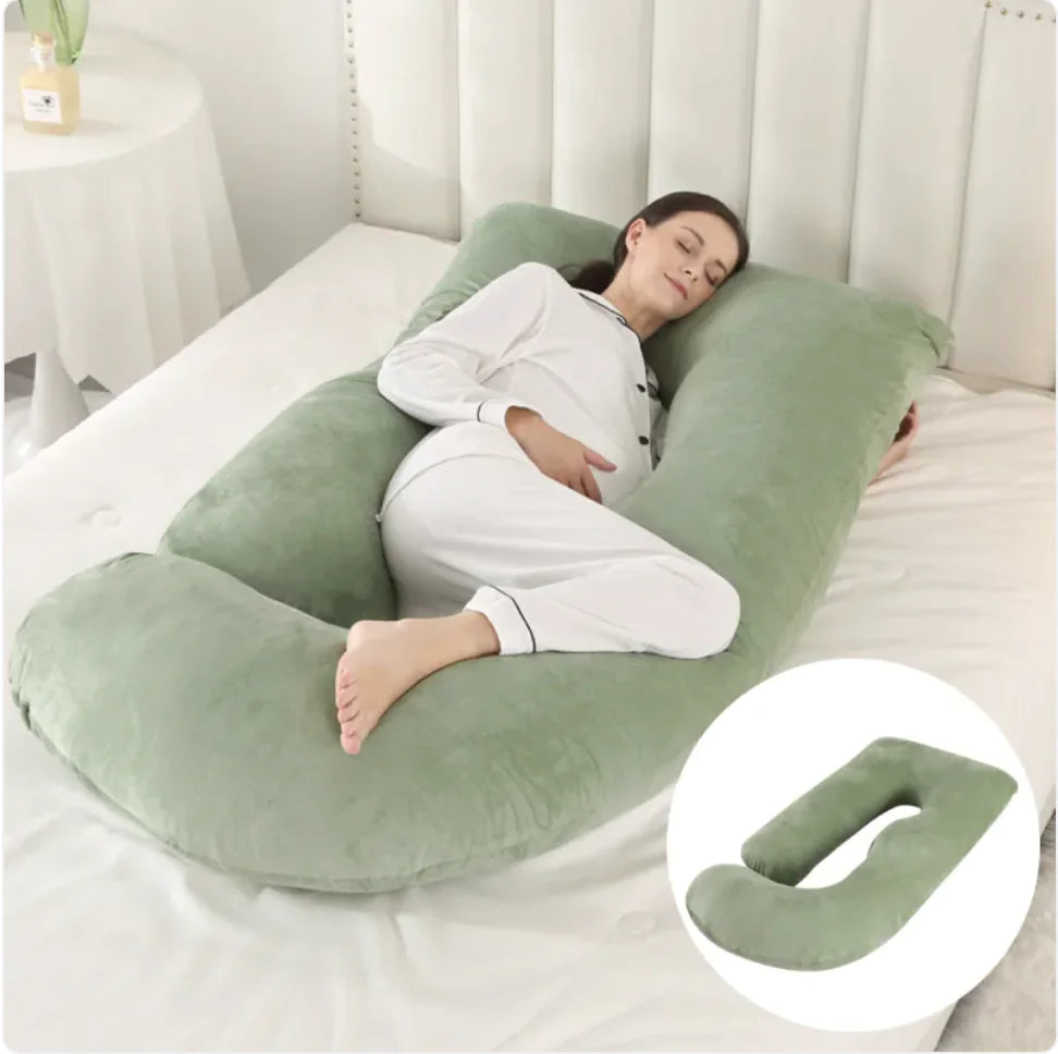 Ultimate J-Shaped Pregnancy Pillow for Comfort & Support