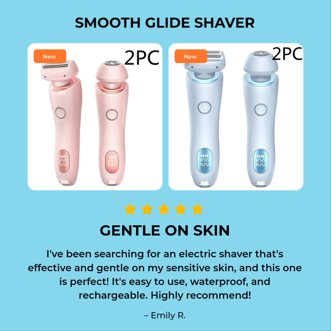 2-in-1 Women's Electric Shaver – Smooth, Gentle & Efficient Grooming