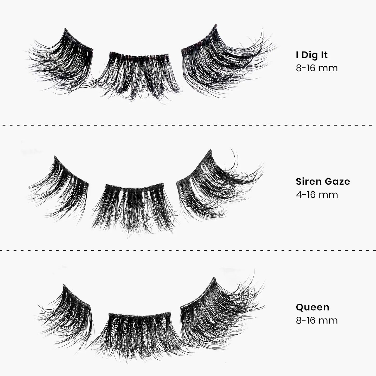 Beetles Easy Lashes Trio Lash Clusters - Super Natural Wispy Lashes