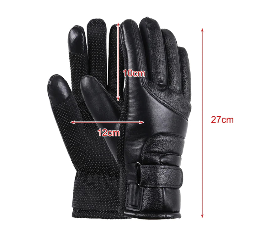 USB Heated Gloves for Winter, Waterproof Touchscreen Thermal Warmers