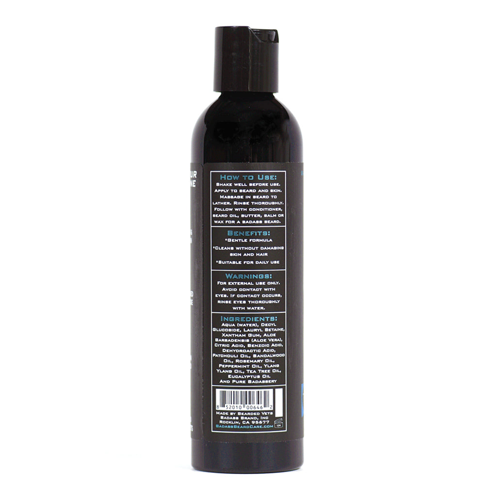 Badass Beard Care Chuck's Hog Wash - The Biker | 3-in-1 Beard, Hair & Body Wash