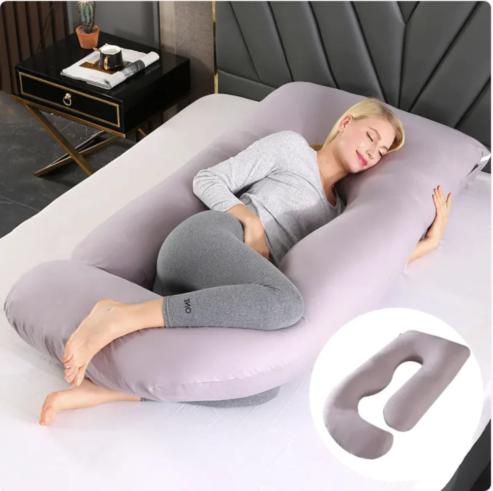 Ultimate J-Shaped Pregnancy Pillow for Comfort & Support