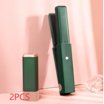 Portable Hair Straightening and Curling Comb – Compact Styling Tool