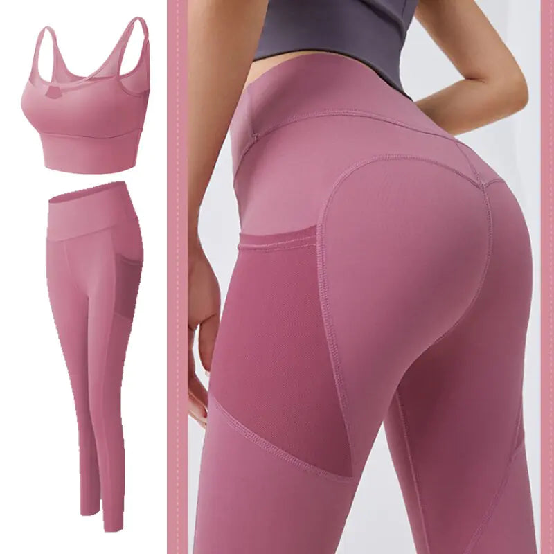 Chic Yoga Legging Set: Stylish Workout Clothes