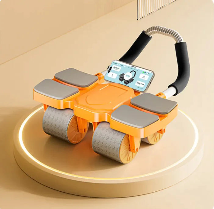 Smart Abdominal Wheel with Auto-Rebound & Multi-Environment Versatility