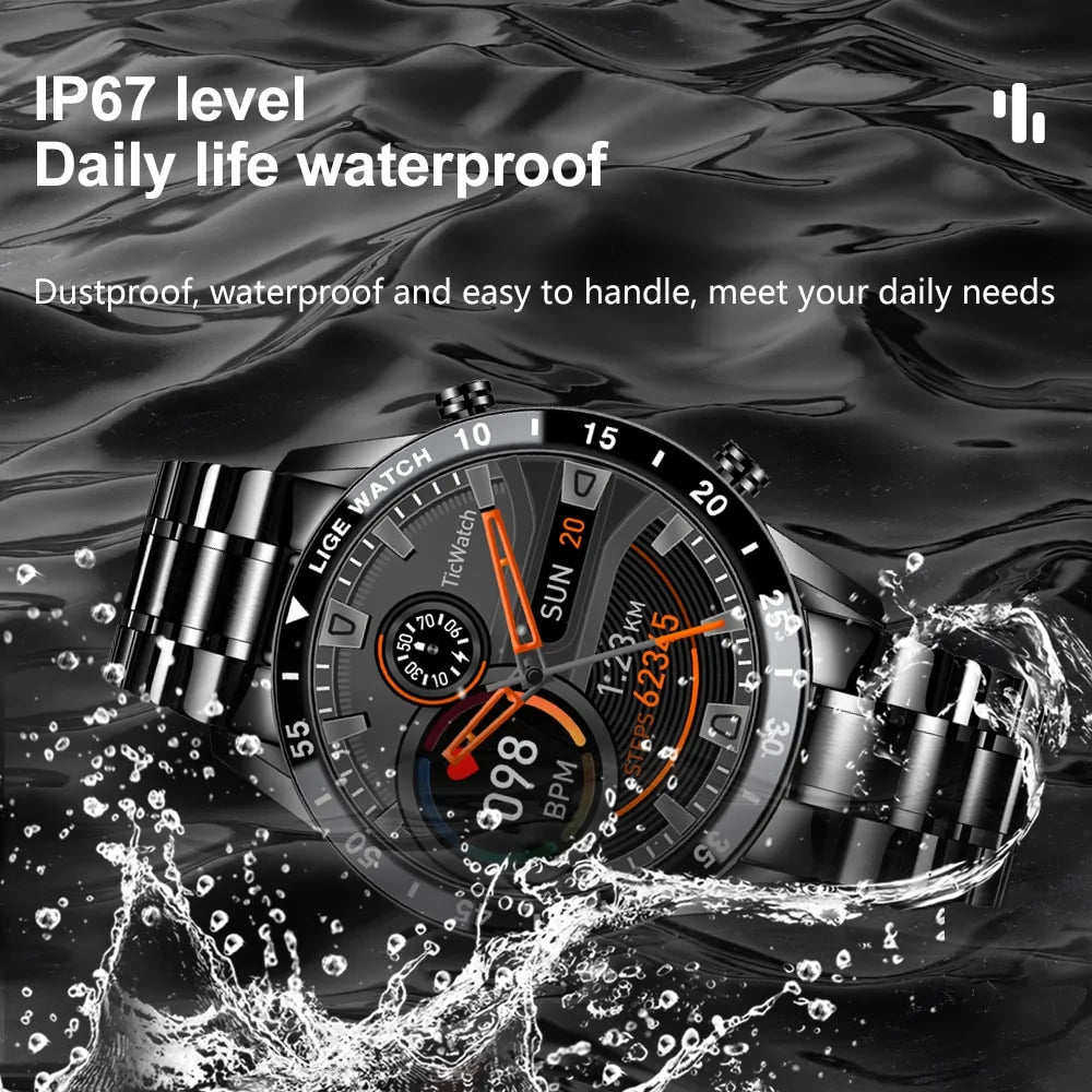 Waterproof Fitness Smartwatch with Multi-Sport Mode