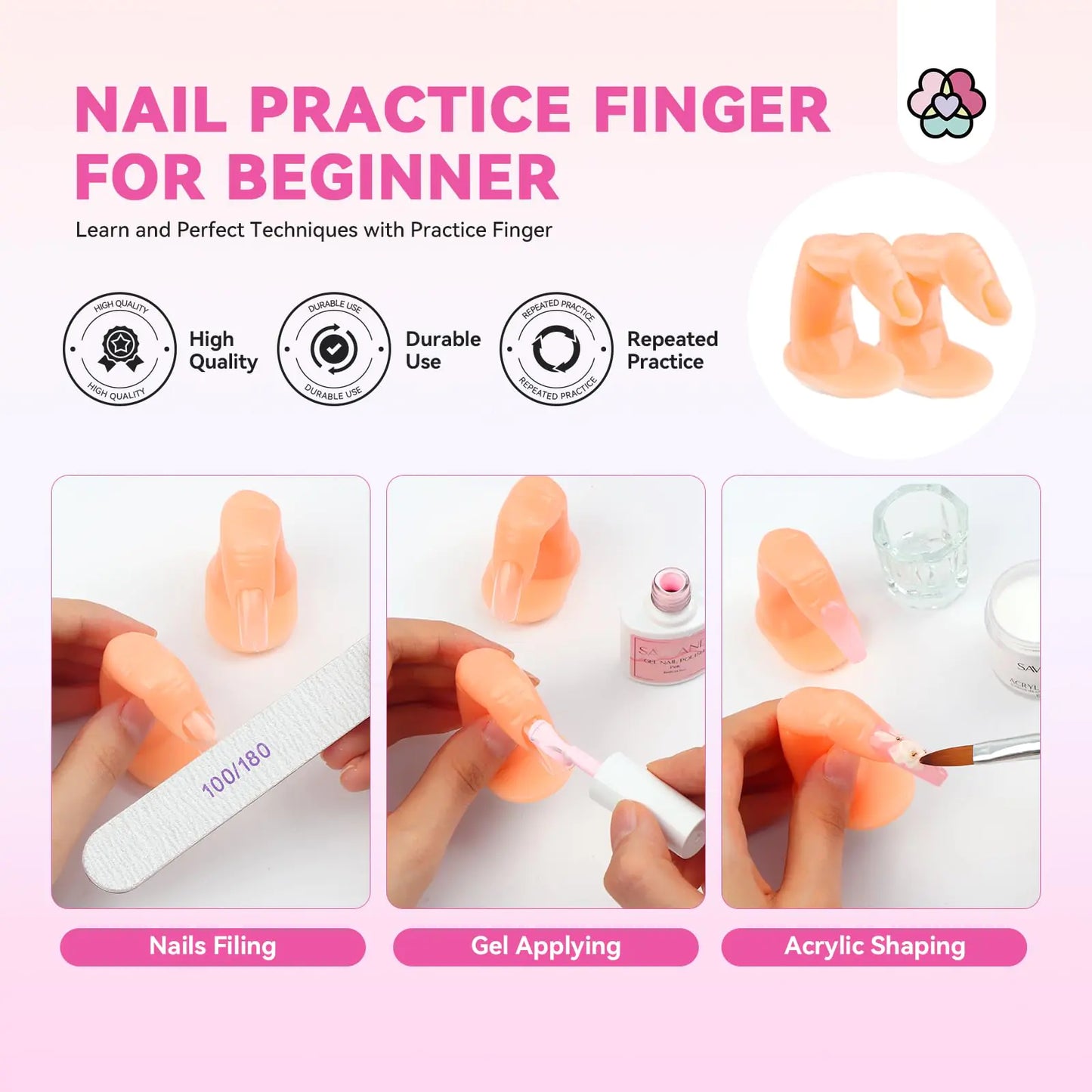 Complete SAVILAND Acrylic Nail Kit with Drill for Beginners