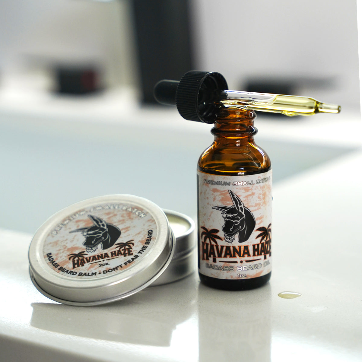 Badass Beard Care Havana Haze Beard Oil - Soften, Hydrate & Grow