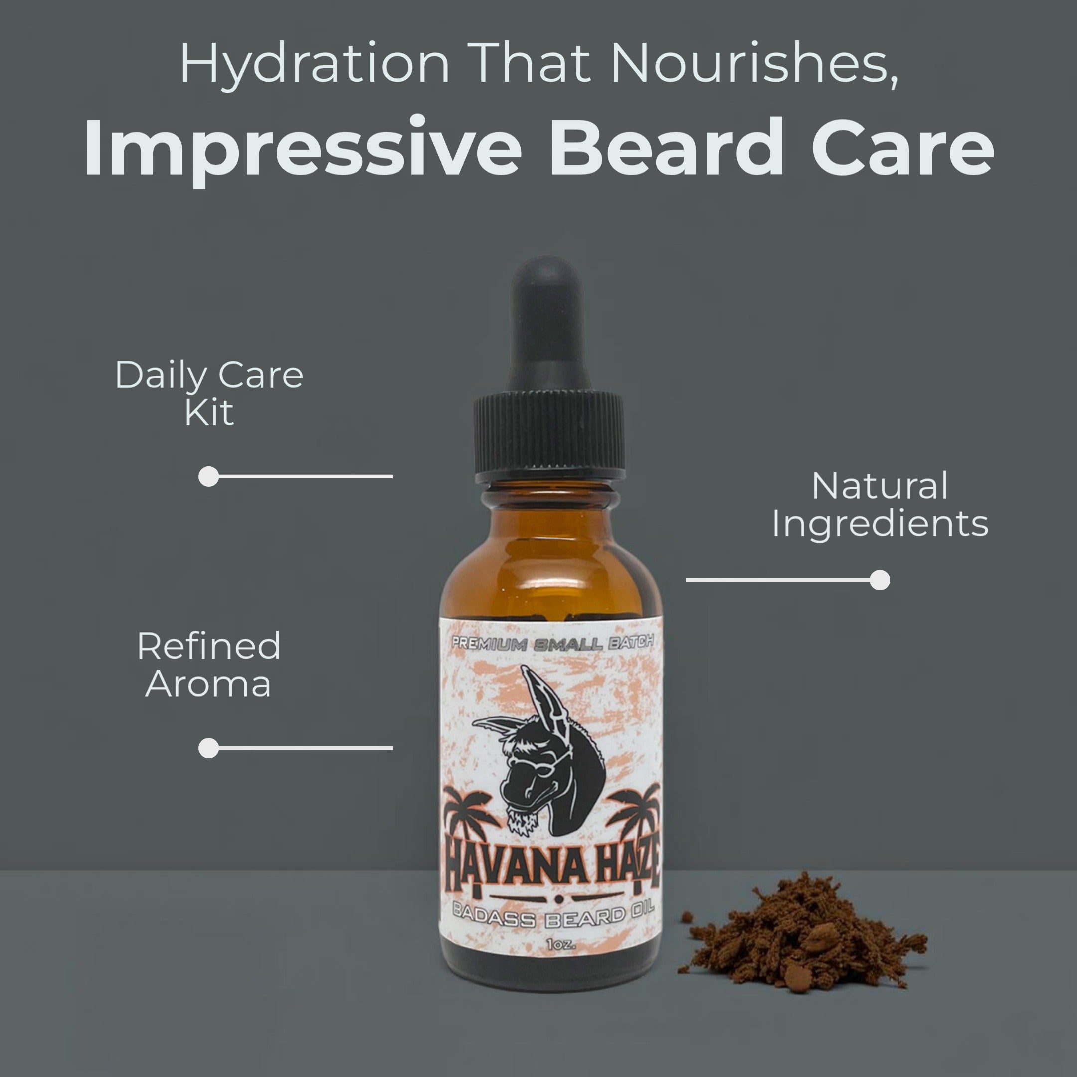 Badass Beard Care Havana Haze Beard Oil - Soften, Hydrate & Grow