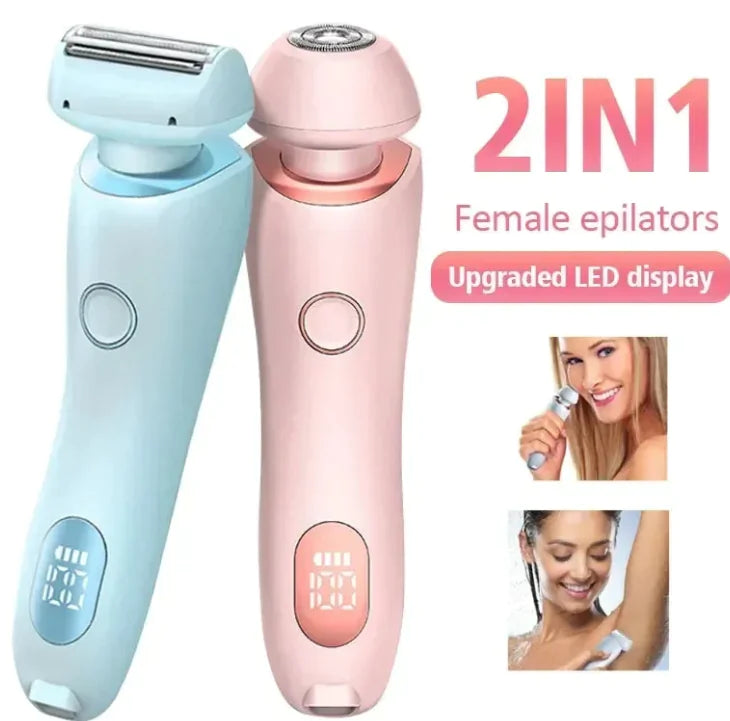2-in-1 Women's Electric Shaver – Smooth, Gentle & Efficient Grooming