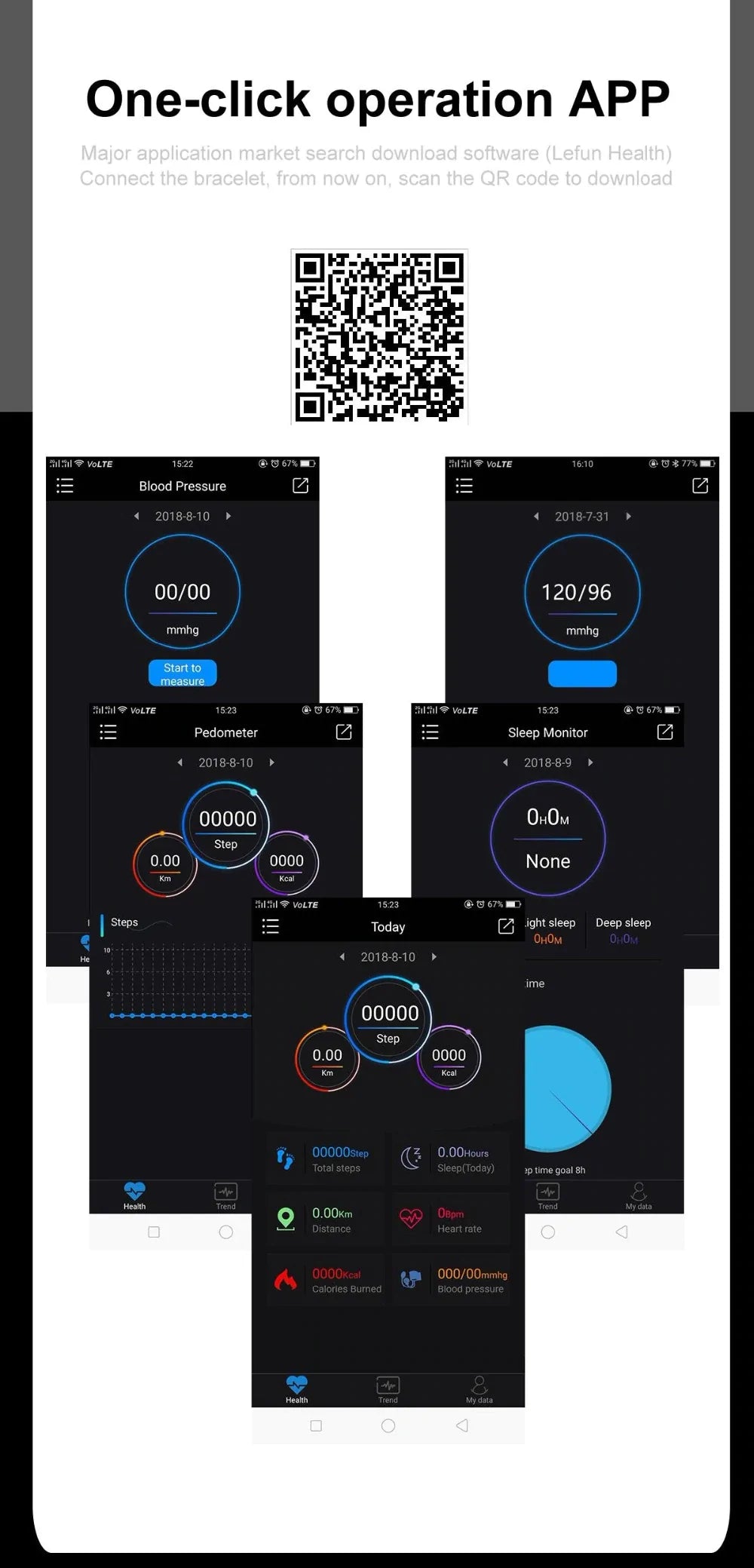 Smart Fitness Tracker Bracelet