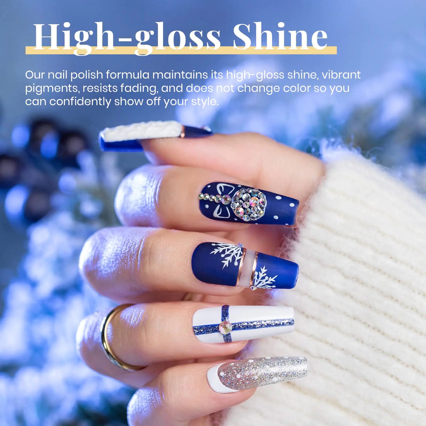 Sparkling Snow - Beetles Glitter Gel Nail Polish Kit