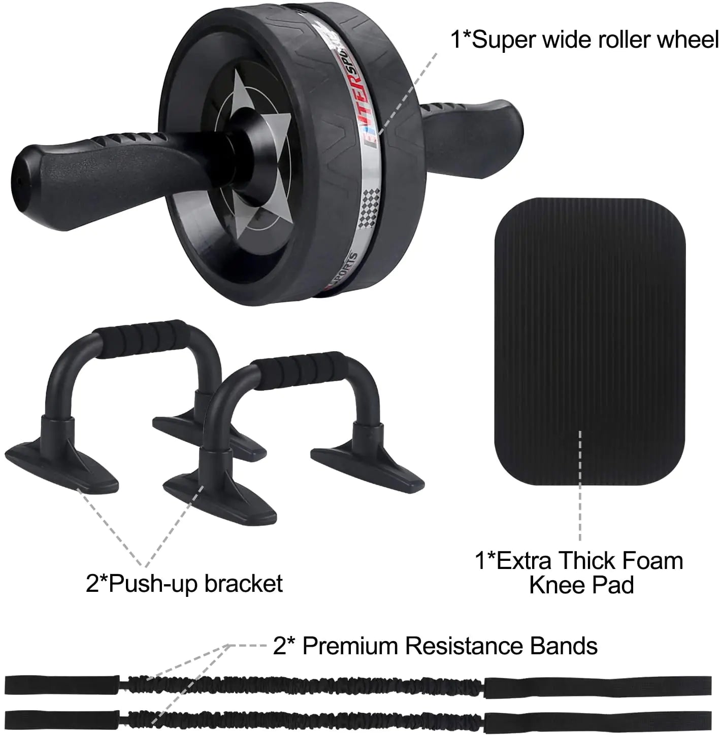 Complete 6-in-1 Home Gym Set