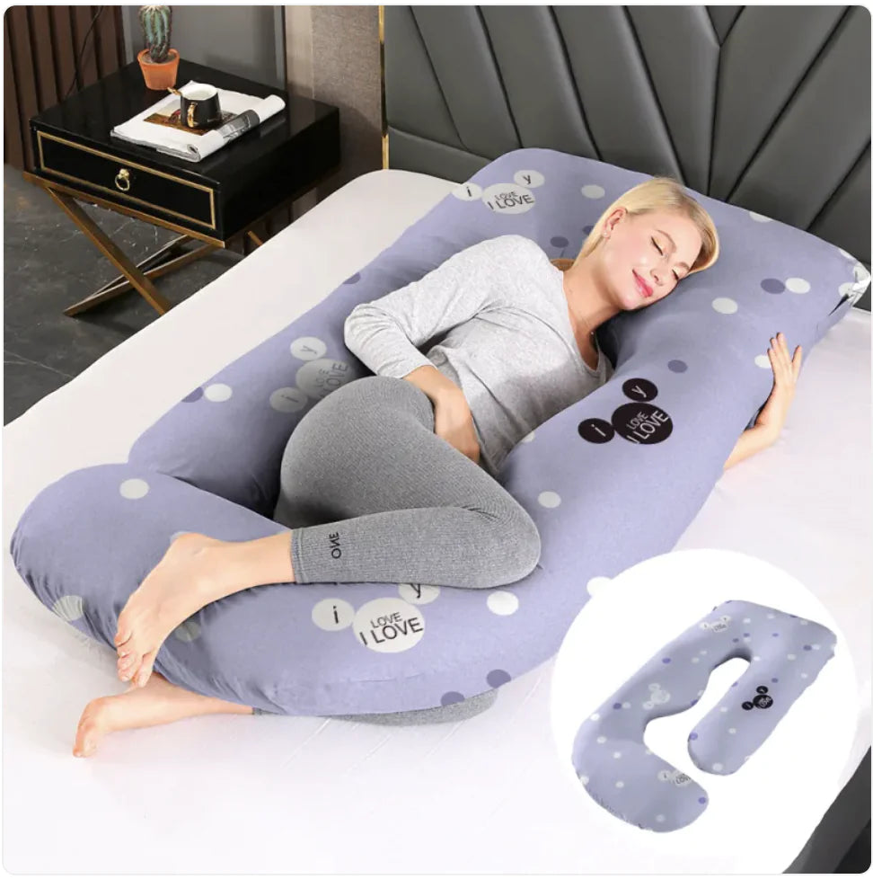 Ultimate J-Shaped Pregnancy Pillow for Comfort & Support