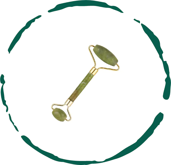 BeNat Jade Facial Roller - Skincare Massage for Radiant Skin