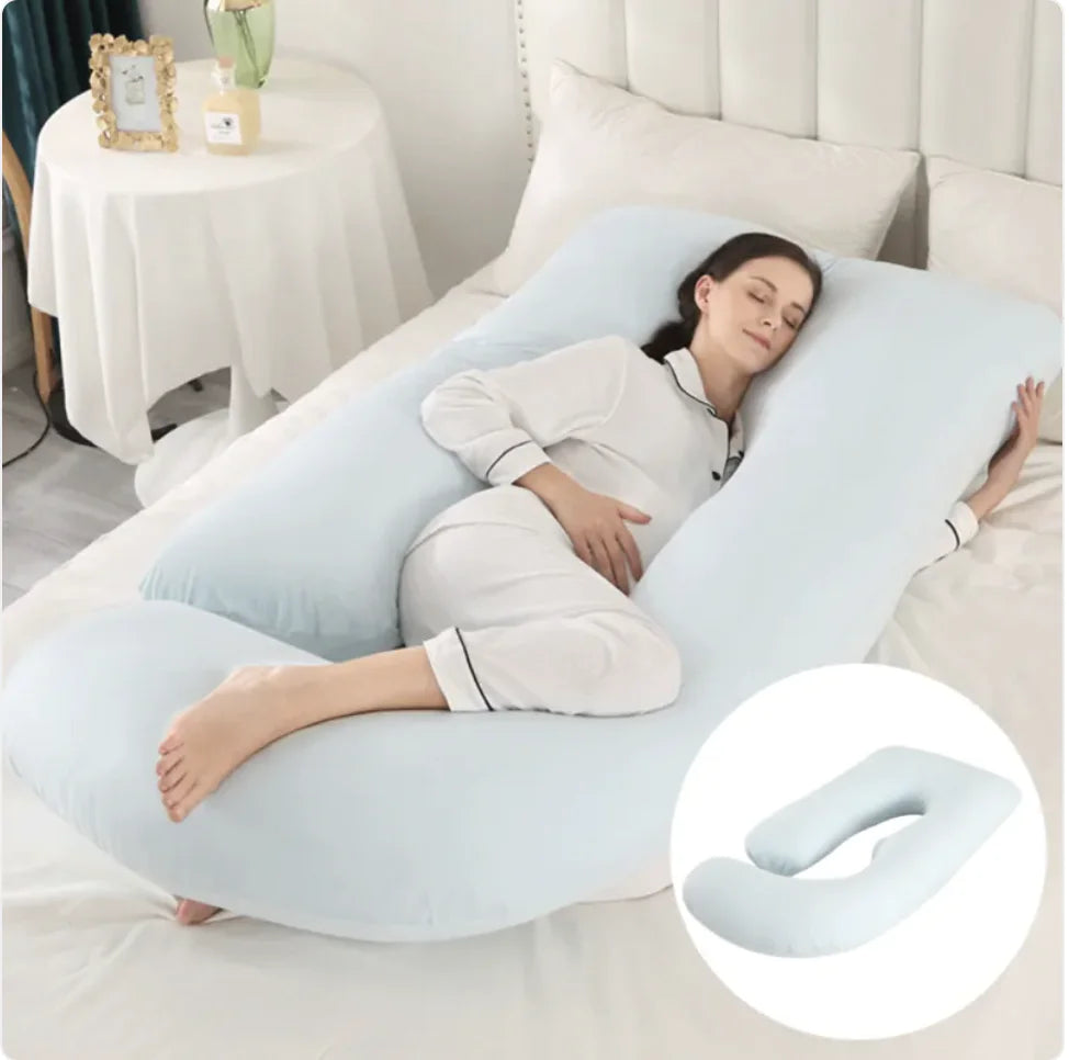 Ultimate J-Shaped Pregnancy Pillow for Comfort & Support