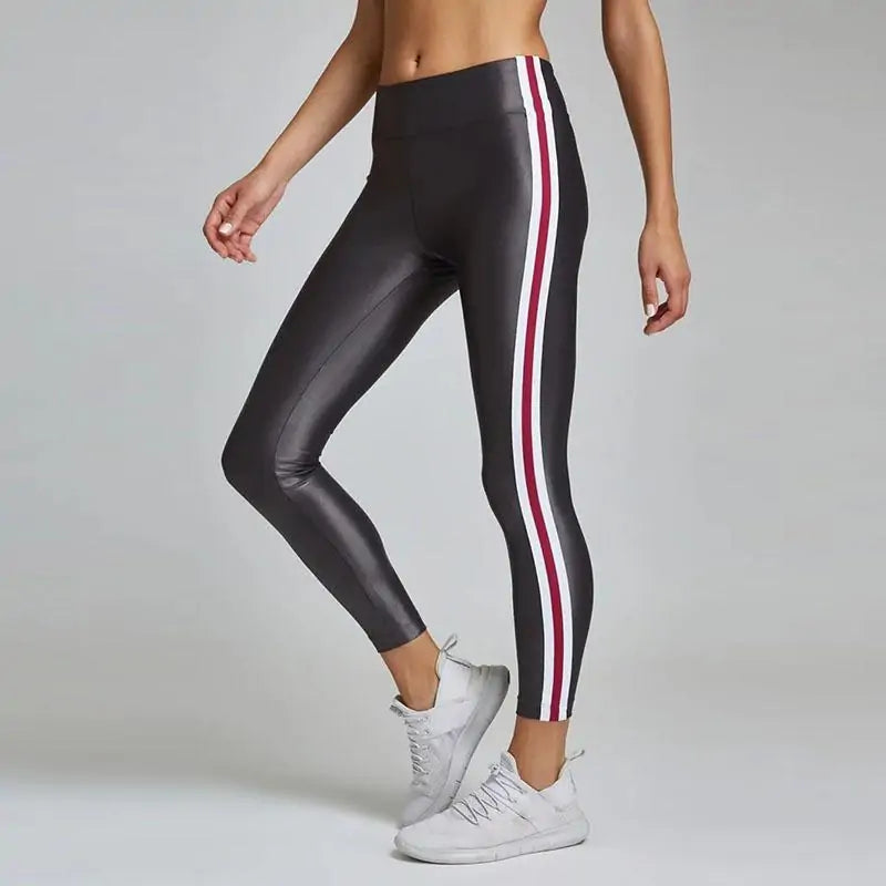 Versatile Fitness Apparel: Striped Fitness Tracksuit Set