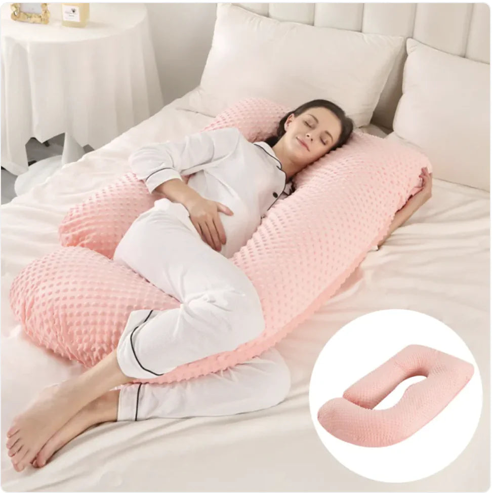 Ultimate J-Shaped Pregnancy Pillow for Comfort & Support