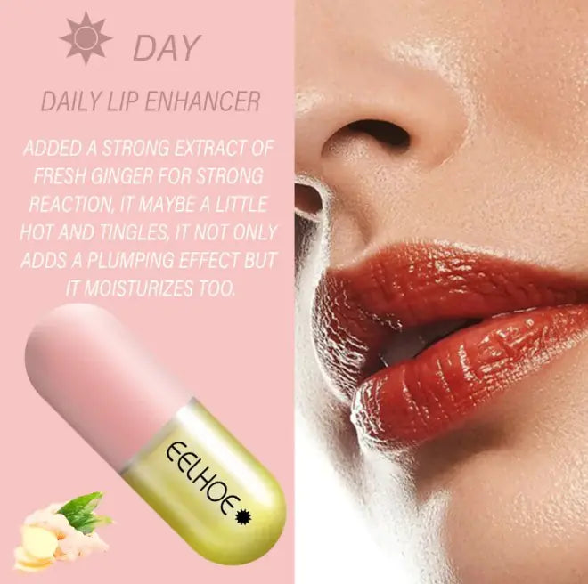 Natural Lip Moisturizer Capsules - Day and Night Hydration