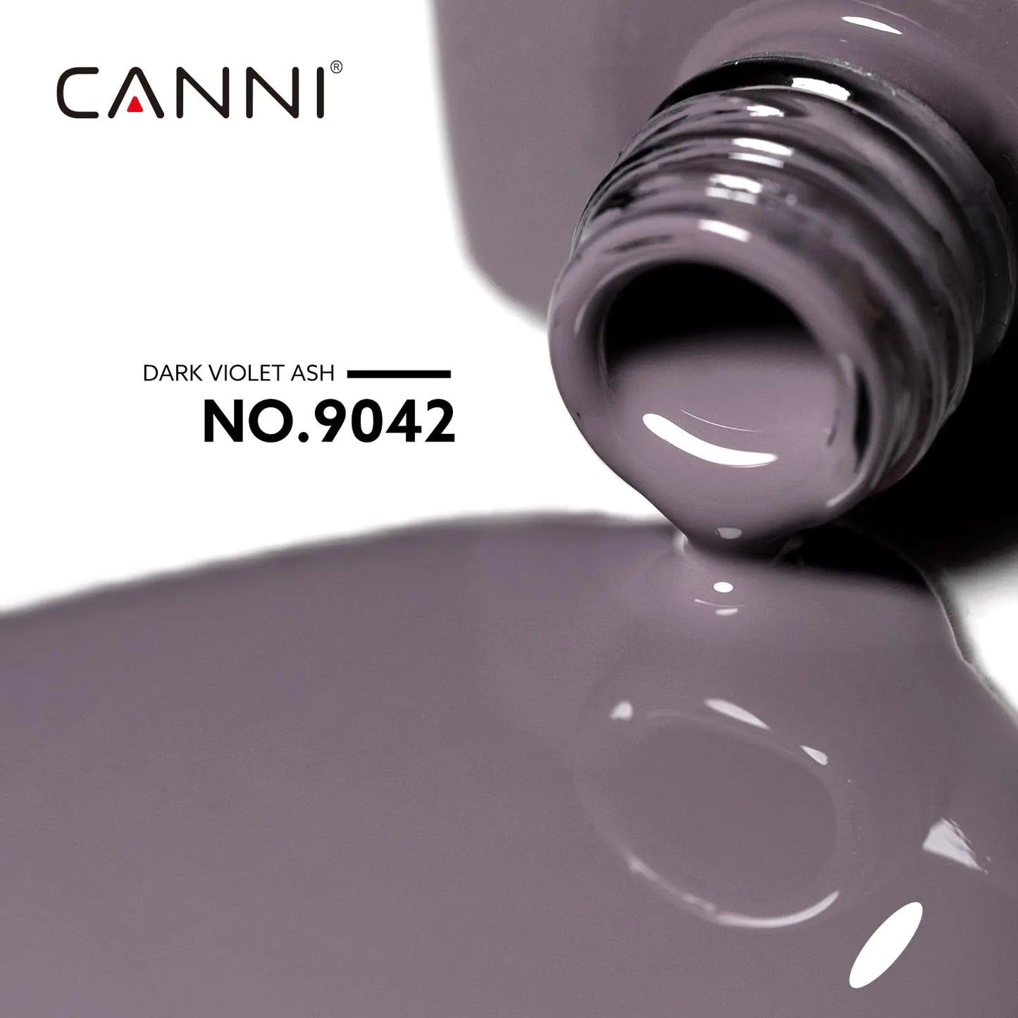 CANNI Dark Grey Gel Nail Polish - High Gloss Soak Off UV Gel