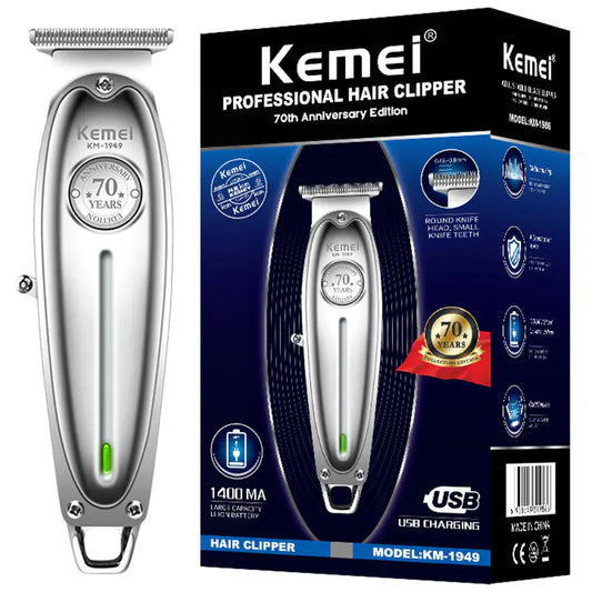 Precision Mens Lithium Beard Trimmer with Adjustable Blades