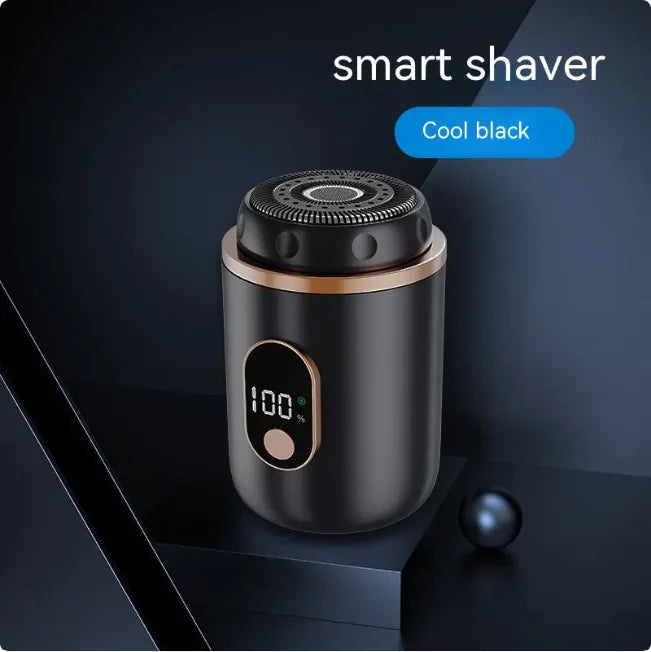 Rechargeable Mini Electric Shaver with LED Display